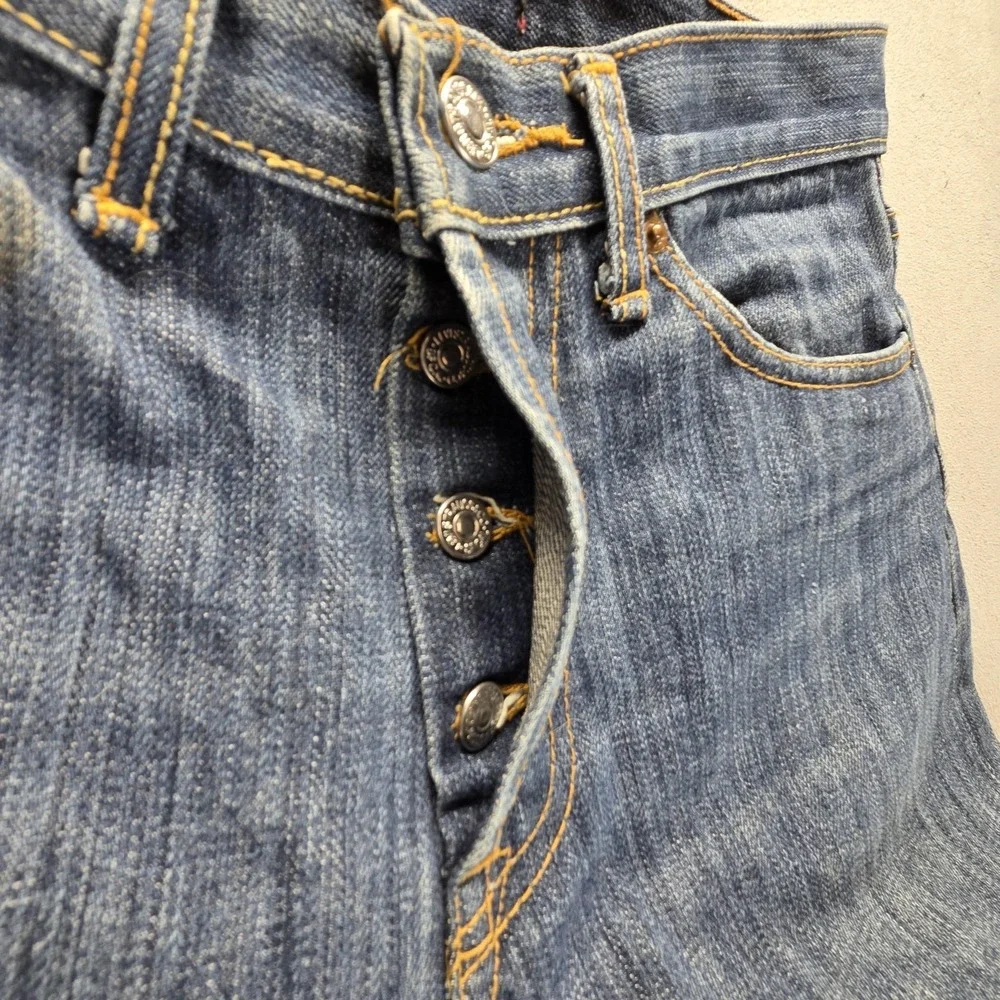 Vintage Levis 501 Jeans Mens Blue Selvedge LVC Straight‎ Button Fly Fits 28x29